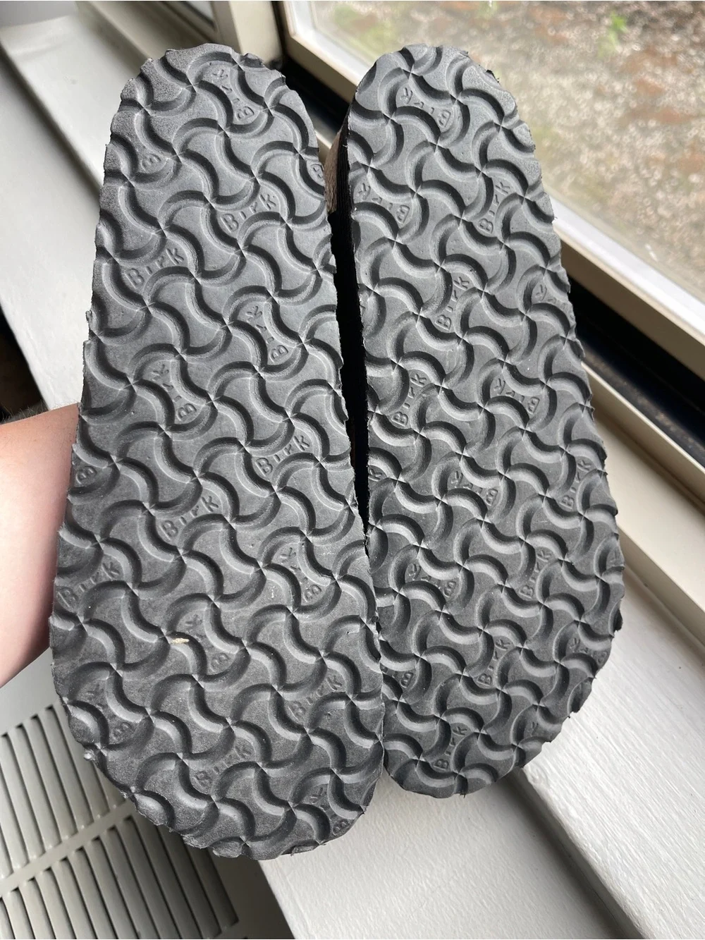 Papillio by Birkenstock Gizeh Platform Sandals Black Birko-Flor Vegan Women’s 41 - Picture 4 of 6